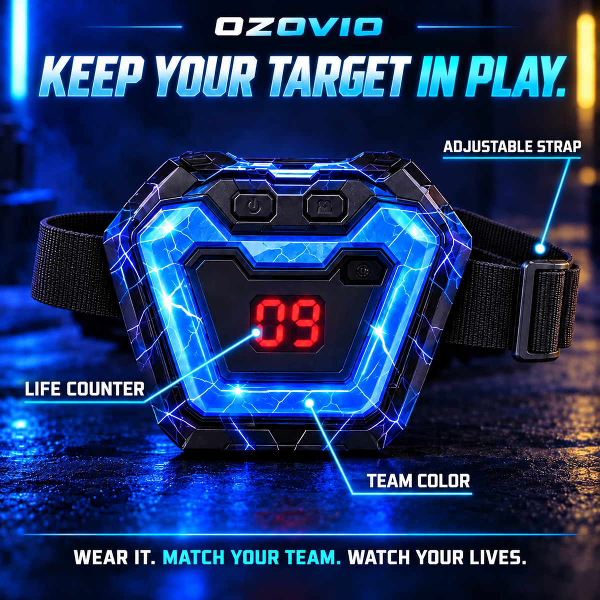 Light-up chest target